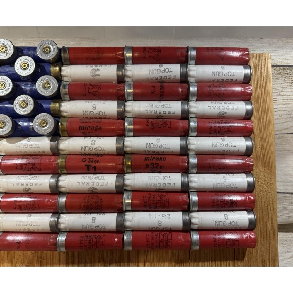 American Flag Shotgun Federal Top Gun Shells Unique Handmade - Picture 4 of 10